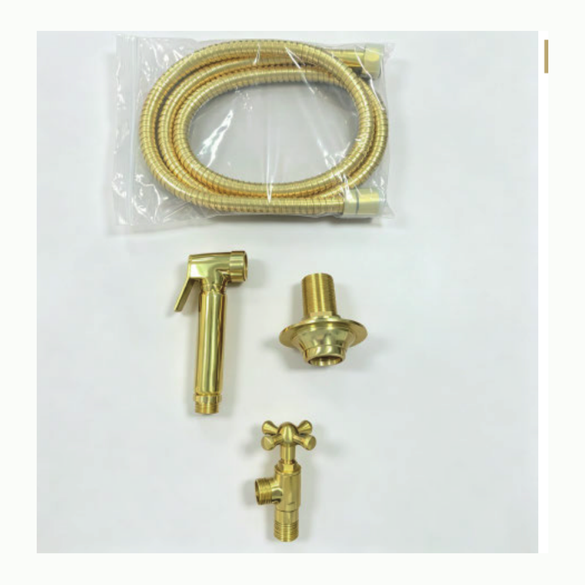 Unlacquered Brass Deck-Mount Kitchen Side Sprayer with Trigger Spray Head and Braided Hose technical document