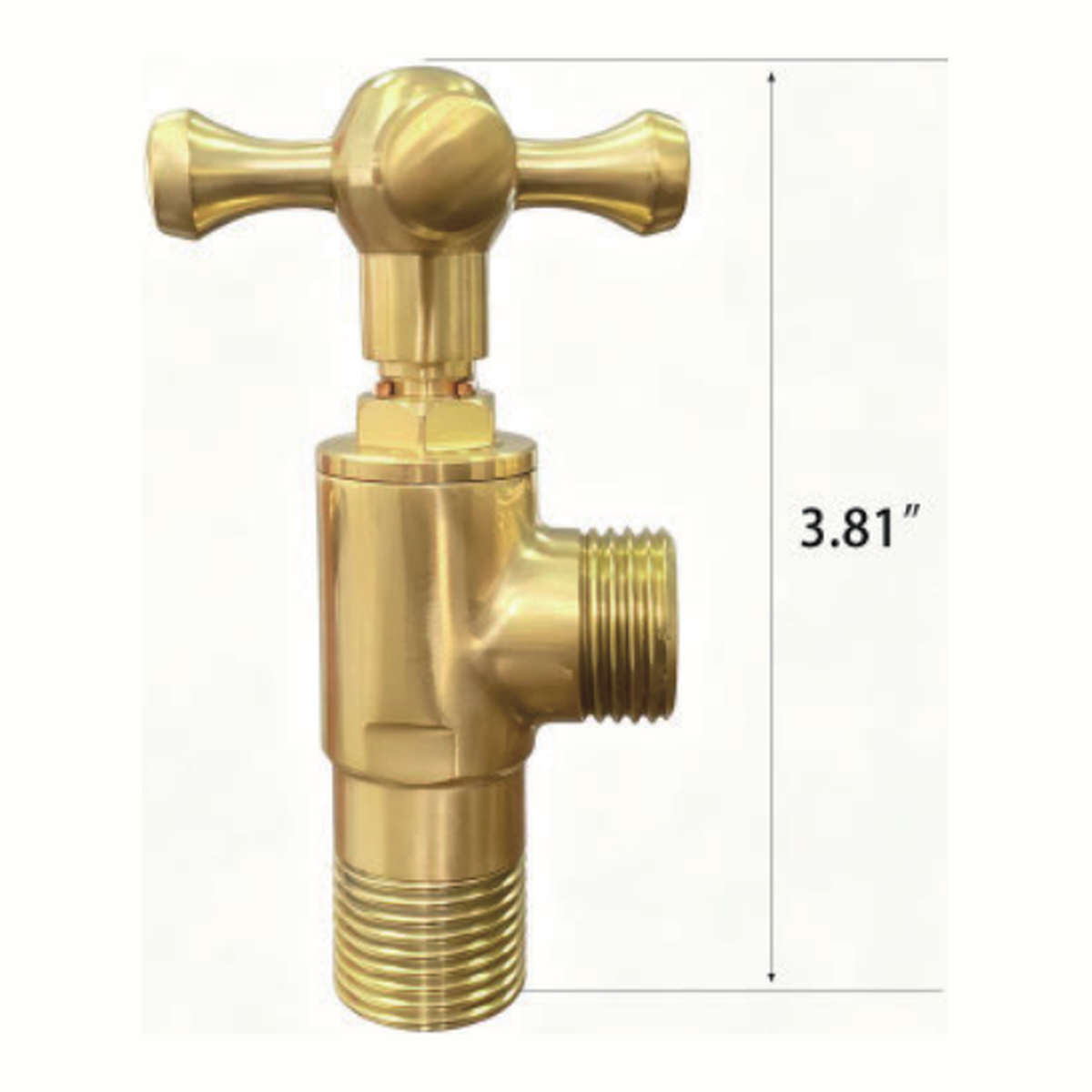 Solid Unlacquered Brass Deck-Mount Kitchen Side Sprayer with Flat Paddle Trigger technical document
